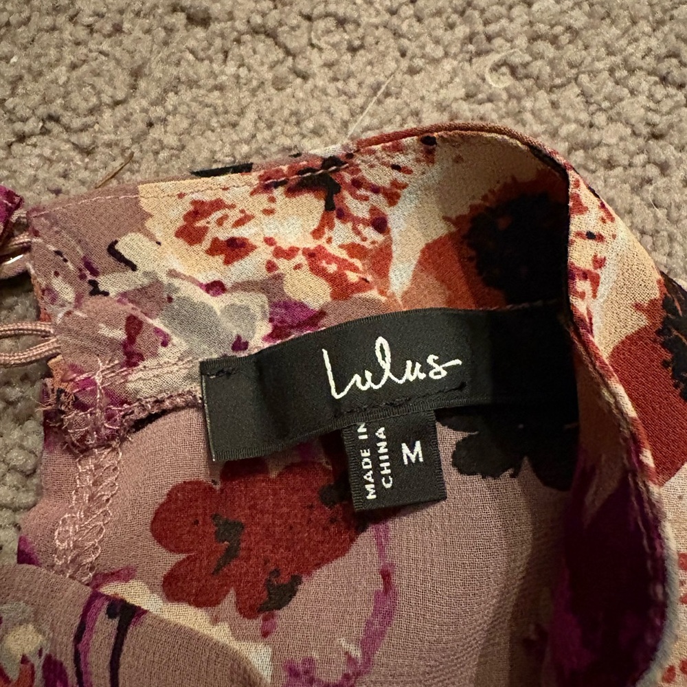 Lulu's Multicolor Floral Dress - Picture 2 of 3